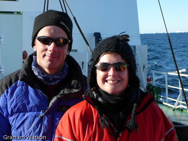 Jim & Bex crossing the circle (Team 30)